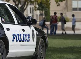 Police Car and School